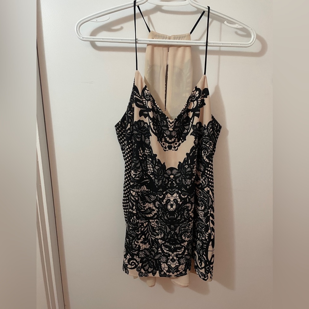 Lace Patterned Sleeveless Top